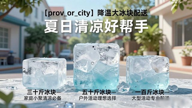 和平降温大冰块配送_海鲜排档降温解决方案_高温天气大冰块配送